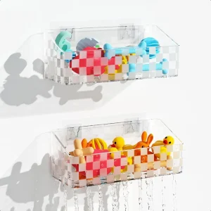 2-Pack Large Capacity Bathtub Organizer for Toys