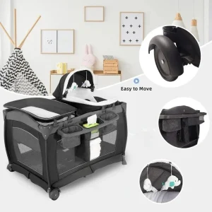 Multifunction: Portable, Foldable, Mattress Changing Pad - Playpen