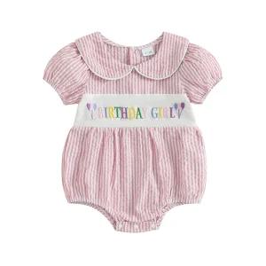 Bowknot Baby Summer Romper - Cute Birthday Party Outfit